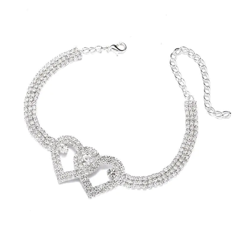 Twin Heart Anklet