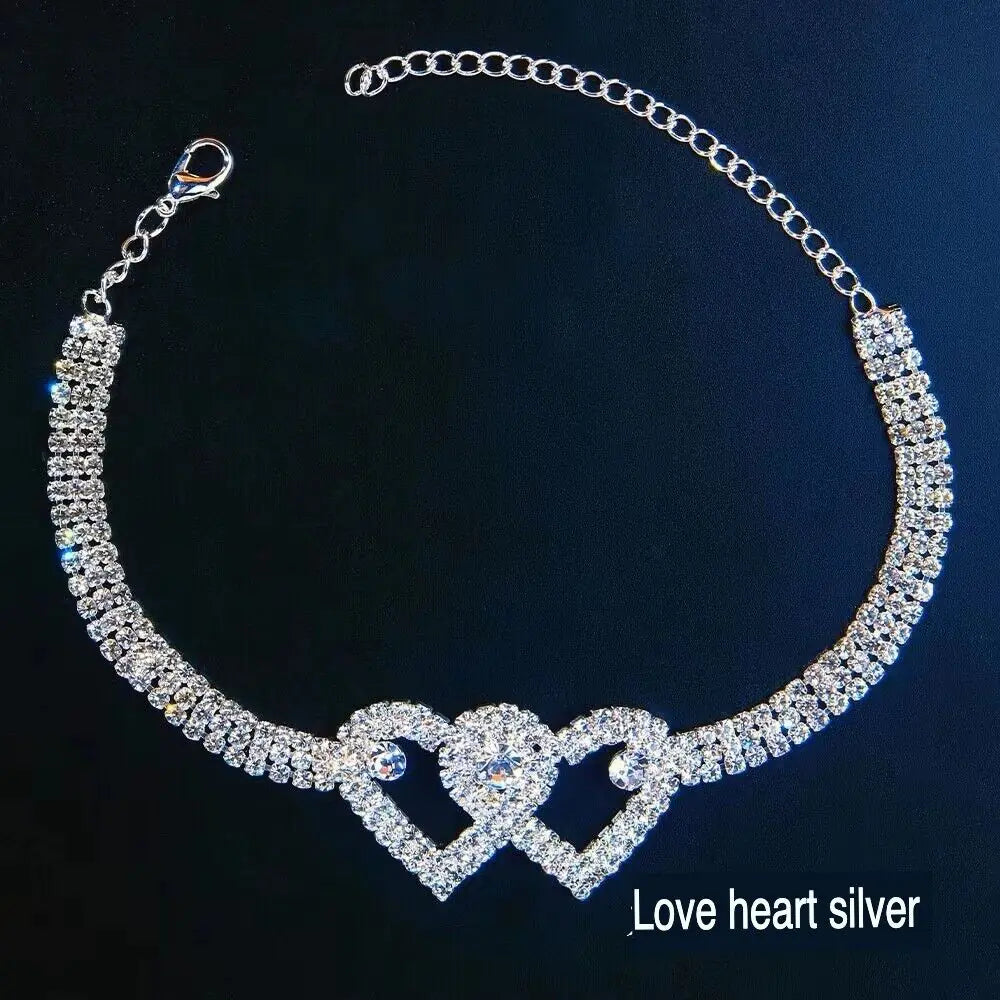 Twin Heart Anklet