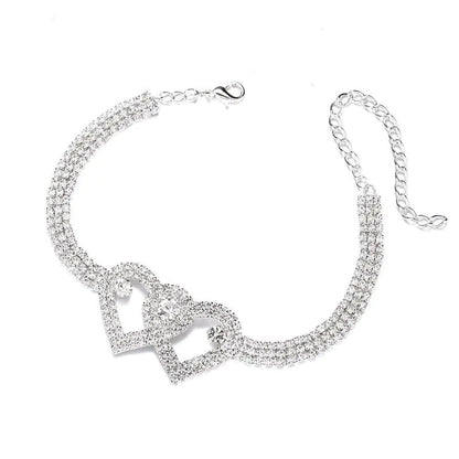 Twin Heart Anklet