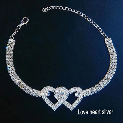 Twin Heart Anklet